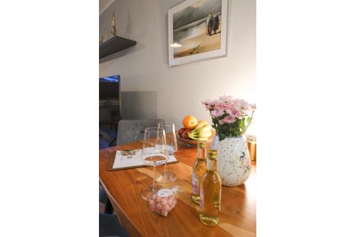 Langeoog Ferienwohnung Kleen Füürtoorn - Essbereich