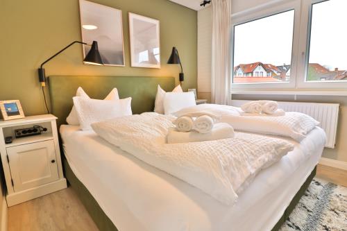 Langeoog Ferienwohnung Vermietung am Meer – Langeooger Viermaster - Grünes Segel - Schlafzimmer