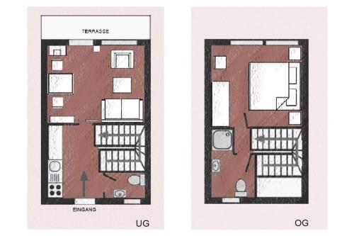 Langeoog Ferienwohnung Vermietung am Meer – Langeooger Viermaster - Rotes Segel - Ausstattung 11