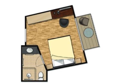 Langeoog Hotel Logierhus Langeoog****superior - 104 - Grundriss