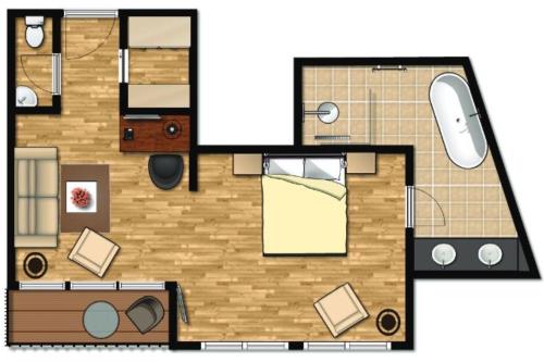 Langeoog Hotel Logierhus Langeoog****superior - 205 - Grundriss