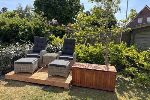 Langeoog Ferienwohnung Mooi Leev - Terasse Mooi Leev