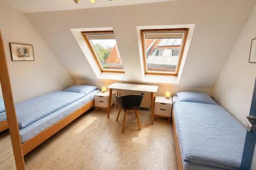 Langeoog Ferienhaus Residenz Albatros Haus Merle - Schlafzimmer klein