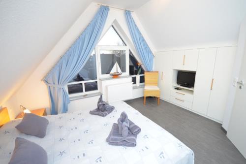 Langeoog Ferienhaus Residenz Otzum FH***** - Angula - Haus Angula - Doppelschlafzimmer, 2.OG