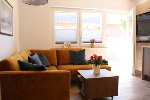 Langeoog Ferienwohnung Söötje Bries - Söötje Bries Wohnzimmer Sitzecke