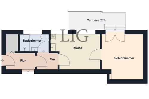 Langeoog Ferienwohnung Strandhaus - Herzmuschel - Grundriss