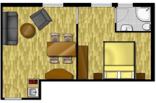 Langeoog Hotel Strandhotel Achtert Diek - 40 - Grundriss