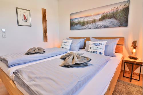 Langeoog Ferienwohnung Vermietung am Meer – Strandleben - Schlafzimmer