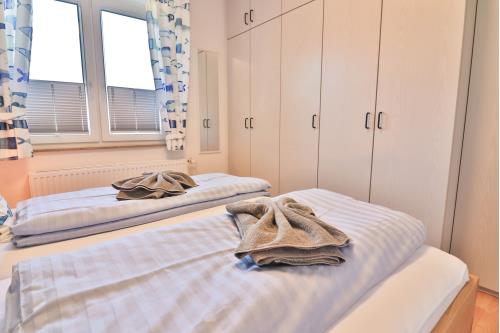 Langeoog Ferienwohnung Vermietung am Meer – Strandleben - Schlafzimmer