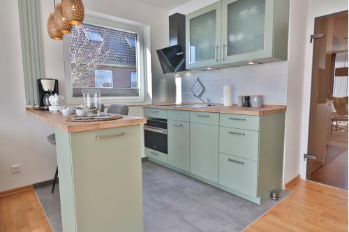 Langeoog Ferienwohnung Vermietung am Meer – Strandleben - Küche