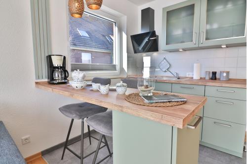 Langeoog Ferienwohnung Vermietung am Meer – Strandleben - Küche