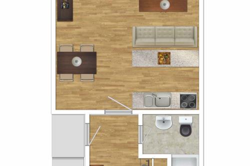 Langeoog Ferienwohnung Us Langeoog - Strandquartier - Grundriss