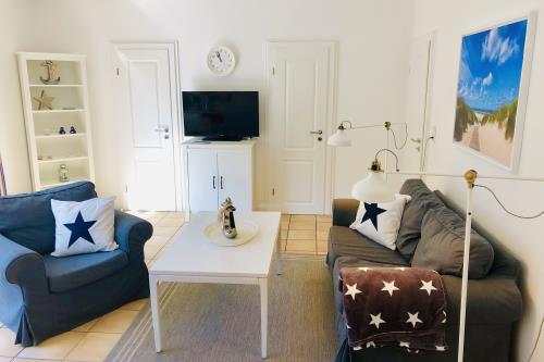 Langeoog Ferienwohnung Us Langeoog - Am Wall - Fewo Nele EG - Ferienwohnung Nele / EG Wohnzimmer