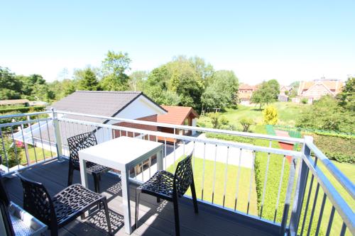 Langeoog Ferienhaus Us Langeoog - Hus an`t Flackt - Balkon von der Lili