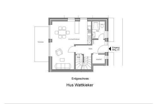 Langeoog Ferienwohnung Villa Wattkieker