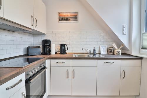 Langeoog Ferienwohnung Vormannskammer - Küche