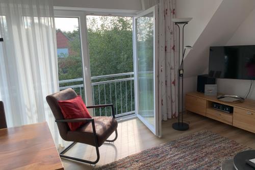 Langeoog Ferienwohnung Deck 2 - Innen franz Balkon