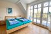 Langeoog Ferienwohnung Töwerhus - Schlafzimmer 2 mit Balkon