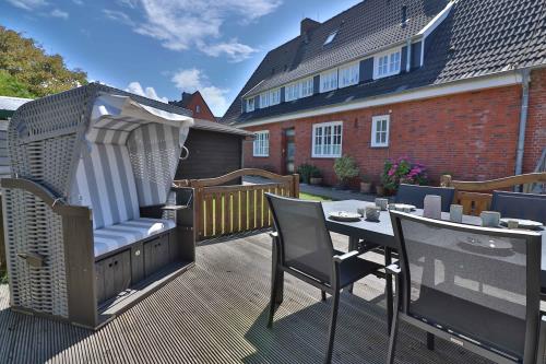 Langeoog Ferienwohnung Vermietung am Meer – Haus Dünenblume - Haus Dünenblume - Wohnung 3 - Terrasse