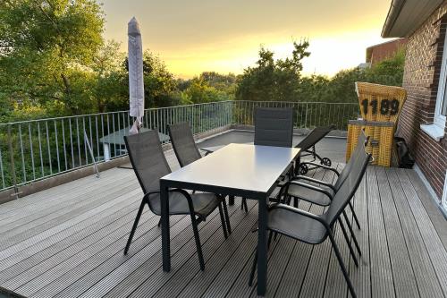 Langeoog Ferienwohnung Haus Hoogelucht - Trientje - Balkon Trientje