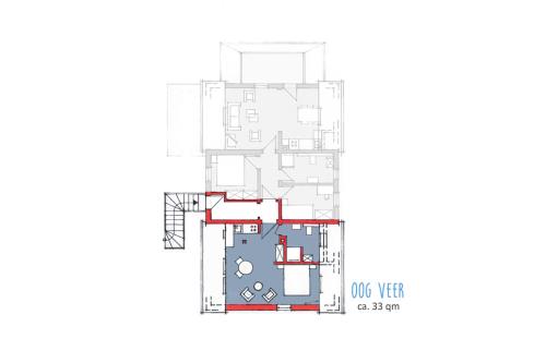 Langeoog Ferienwohnung meer Langeoog - oog veer - Grundriss