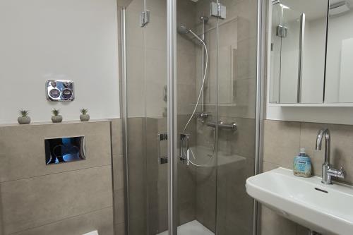 Langeoog Ferienwohnung Wind und Meer - Badezimmer 