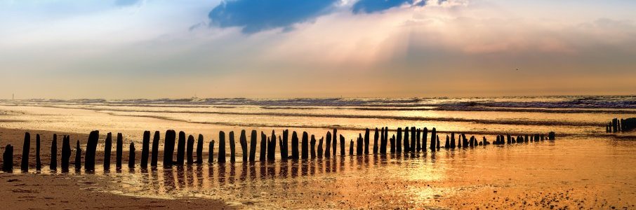Sonnenuntergang am Meer Borkum