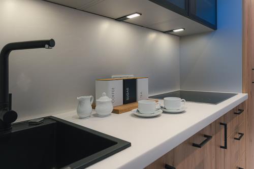 Spiekeroog Ferienwohnung Alte Liebe Nr. 5 - Küche mit Geschirrspüler