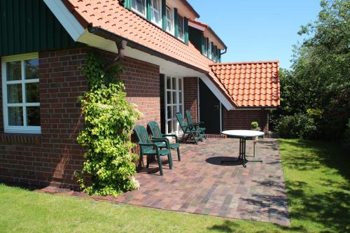 Spiekeroog Ferienhaus Angerhuus - Südwestterasse