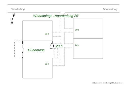 Spiekeroog Ferienwohnung Dünenrose - Dünenrose in der Wohnanlage