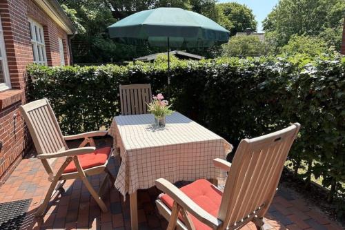 Spiekeroog Ferienwohnung Dünenrose - Terrasse vor dem Wohnzimmer