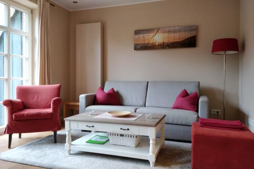 Spiekeroog Ferienwohnung Dünenrose - Wohnzimmer