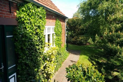 Spiekeroog Ferienwohnung Efeuhaus - Garten und Eingang zu Wohnung 2.