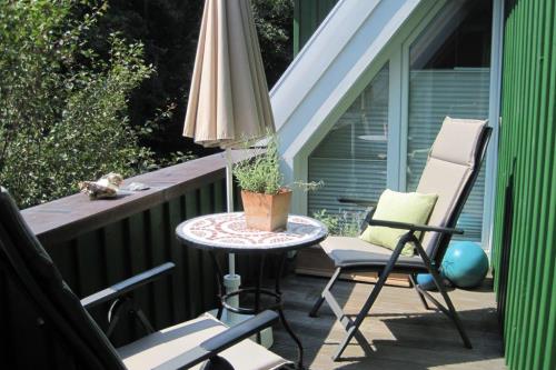 Spiekeroog Ferienwohnung Haus Bi d&#39; Utkiek 20 - Wohnung Ost - Balkon Richtung Süden