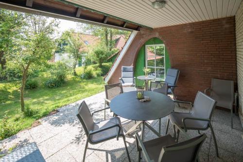 Spiekeroog Ferienwohnung Haus Bi d&#39; Utkiek 20 - Süd - Terrasse Richtung Süden