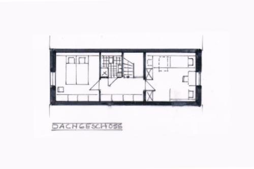 Spiekeroog Ferienwohnung Haus Bi d&#39; Utkiek 20 - West - Grundriss Wohnung West DG