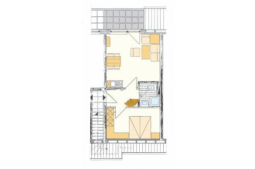 Spiekeroog Ferienwohnung Haus &quot;Lieke Deeler&quot; - 10 - Wohnungsgrundriss (Einrichtungsbeispiel)