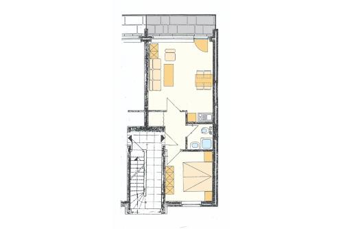 Spiekeroog Ferienwohnung Haus &quot;Lieke Deeler&quot; - 2 - Wohnungsgrundriss (Einrichtungsbeispiel)