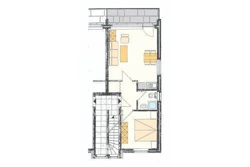 Spiekeroog Ferienwohnung Haus &quot;Lieke Deeler&quot; - 8 - Wohnungsgrundriss (Einrichtungsbeispiel)