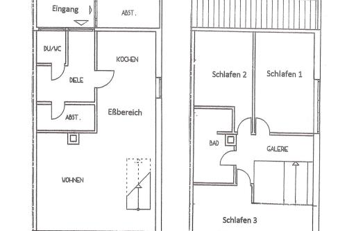 Spiekeroog Ferienhaus Haus Nordlicht - Grundriss