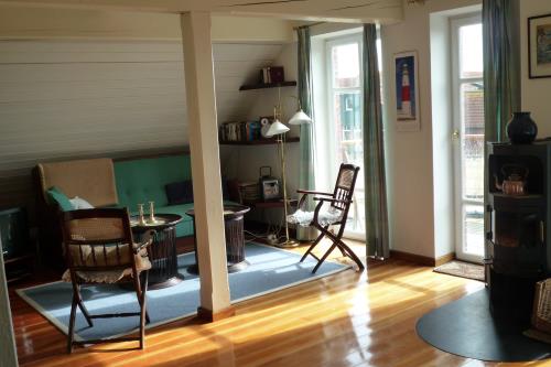 Spiekeroog Ferienwohnung Haus Ozean - Atlantik - Wohnzimmer-Sitzecke