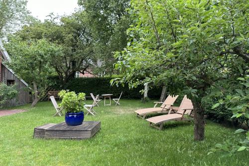 Spiekeroog Ferienwohnung Haus Roseneck - Haus Roseneck Garten
