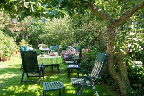Spiekeroog Ferienwohnung Haus Seebär - Garten