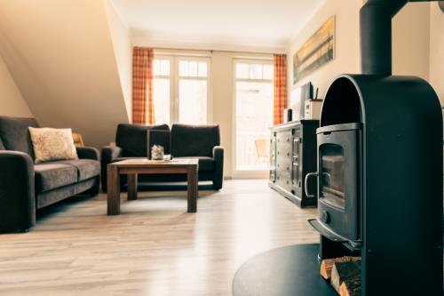 Spiekeroog Ferienwohnung Haus Seeschwalbe In d&#39; Dörp - 13 - Wohnbereich