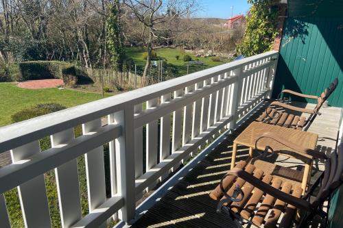 Spiekeroog Ferienwohnung Haus Süderhörn - 4 - Wohnung 4 - Balkonblick