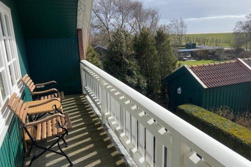 Spiekeroog Ferienwohnung Haus Süderhörn - 4 - Wohnung 4 - Balkon