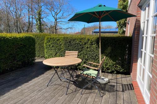 Spiekeroog Ferienwohnung Haus Süderhörn - Wohnung 1 - Terrasse
