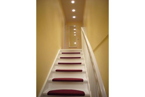 Spiekeroog Ferienwohnung Haus Süderhörn - Flur / Treppe nach oben