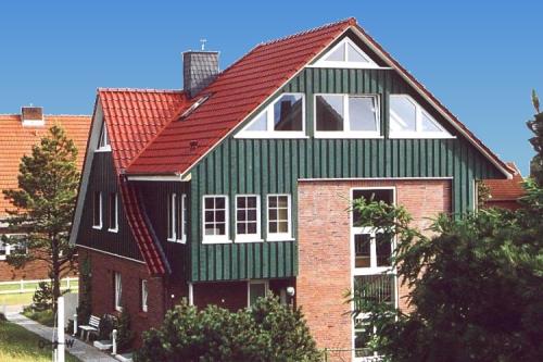 Spiekeroog Ferienwohnung Haus Windrose - Nordansicht