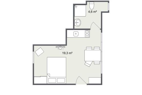 Spiekeroog Ferienwohnung Hotel Zur alten Inselkirche  "FeWo´s" - Buchfink - Ausstattung 3